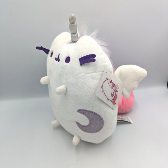 Gund Pusheen Pusheenicorn Unicorn Plush Wings Flap 11" Tall Cat Kitty Moon Chibi - Picture 1 of 6